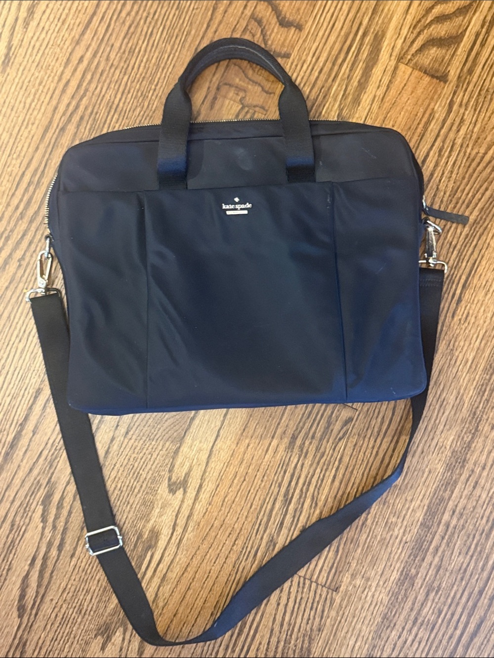 kate spade Black Nylon Laptop Briefcase with Shoulder Strap